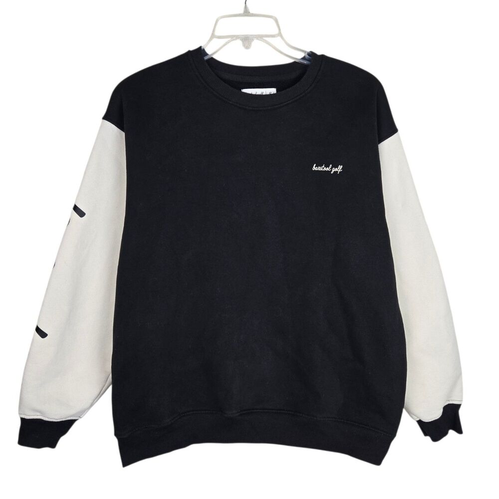 Barstool Golf Black Cream WM Phoenix People's Open Pullover Sweatshirt Men's S